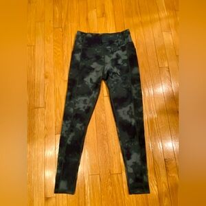 Women’s green and blue Tie-Dye Leggings